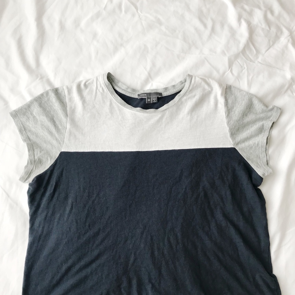 Vince Color Block Women’s T shirt Size Medium
